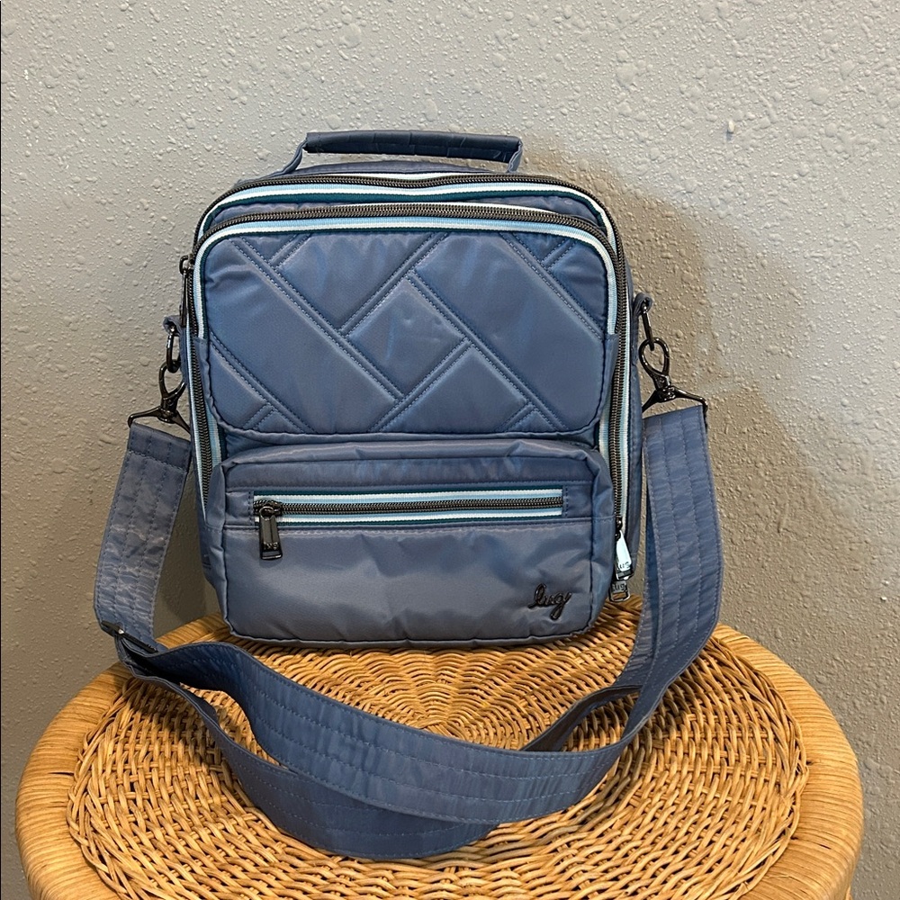 Lug Wrangler Medium Cargo Crossbody Bag Blue